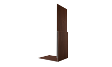Планка приемная оконная 0,45 Print Elite Choco Wood TwinColor (2м)