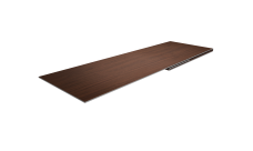 Планка финишная 48х25 0,45 Print Elite Choco Wood TwinColor (2м)