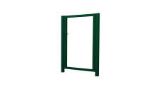 Калитка Жалюзи 2,0х1 RAL 6005 без заполнения
